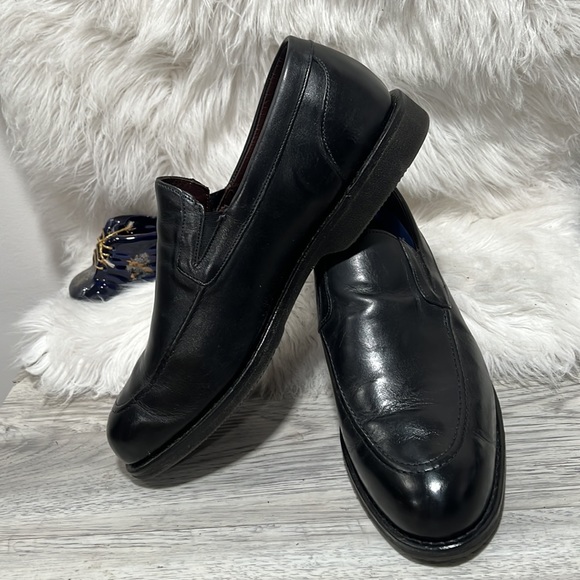 Allen Edmonds Comfort Travel Black Road Warriors 3890 Leather Dress Loafers 12 E